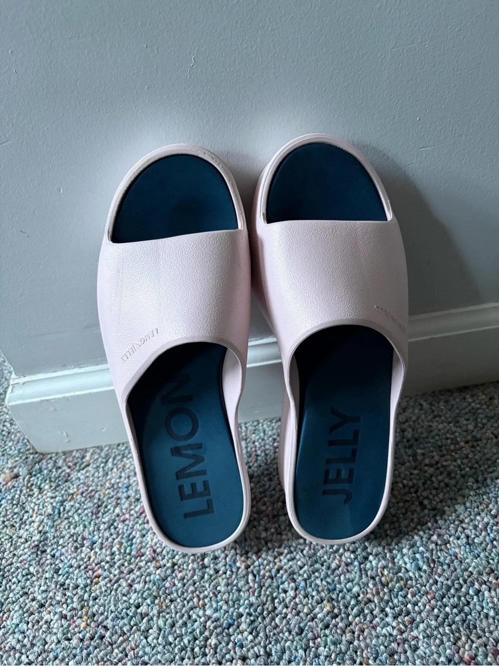 Lemon Jelly Women's Slide Sandals in Light Pink